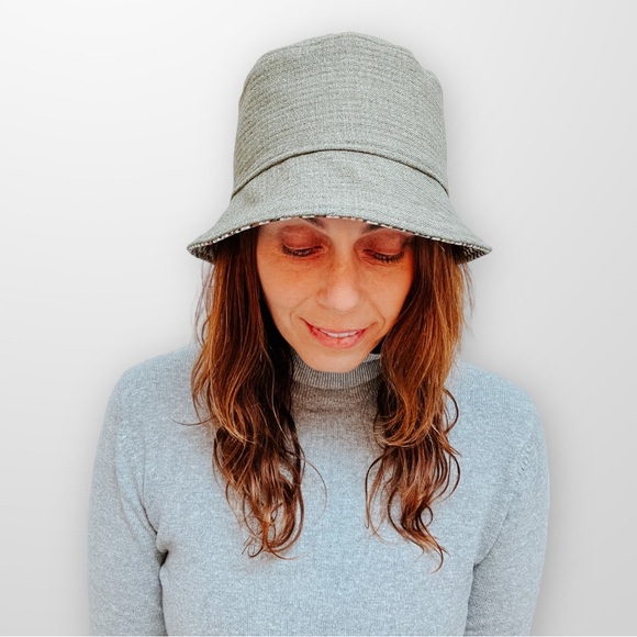 ♻️ Upcycle Summer Bucket Hats Spring Hat Reversible Womens Small Eco-Friedly - Picture 4 of 8